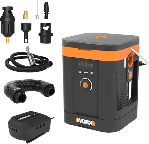 Miniatura 10 de Worx WX092L.9 20V Power Share Inflador de bomba de aire portátil (solo herramienta) 150 PSI, para neumáticos de automóvil, motocicleta y bolas
