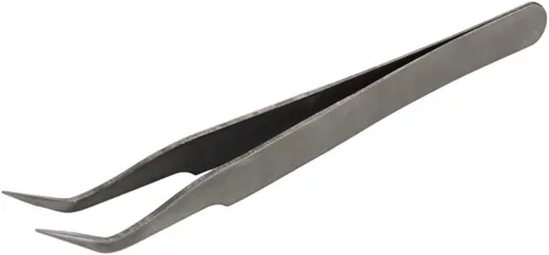 Miniatura 6 de Utoolmart ST-10 Pinzas de acero inoxidable micro magnéticas rectas y curvadas punta puntiaguda herramienta de mantenimiento para pinzas de pestañas