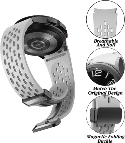Miniatura 2 de Compatible con Samsung Galaxy Watch 6 5 4 correas 1.732 in 1.575 in/Galaxy Watch 6 Classic Band 1.850 in 1.693 in/Watch 5 Pro 1.772 in, correa
