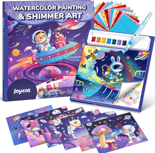 Miniatura 12 de JoyCat Libros para Colorear con Agua, Actividad de Arte y Manualidades, Arte de Princesa Sin Desorden para Niños de 4-8 Años, Kits y Suministros