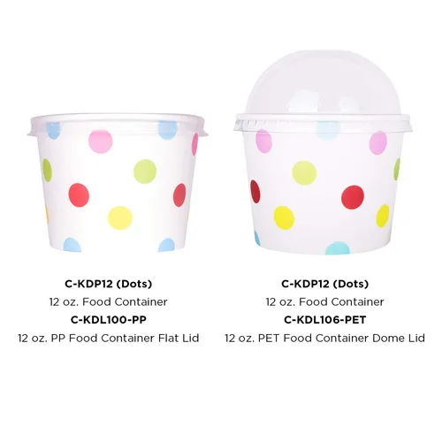 Miniatura 4 de Karat Copas de helado de papel y cuencos de sopa para alimentos calientes y fríos, ideales para sopa, helado, helados, gelatos, yogur y aperitivos