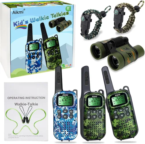 Miniatura 7 de Walkie Talkies para niños, juguetes, regalos para niños, radio de 2 vías de largo alcance para niños de 5 años en adelante, ideal para acampar
