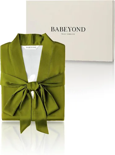 Miniatura 7 de BABEYOND Kimono bata larga de satén floral para dormir, bata de baño para soltera.