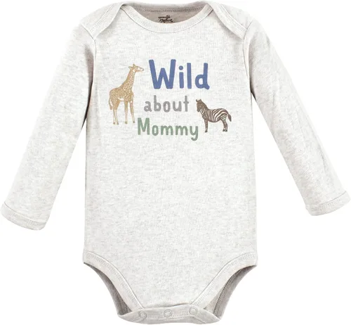 Miniatura 3 de Touched by Nature baby-girls Organic Cotton Long-sleeve Bodysuits