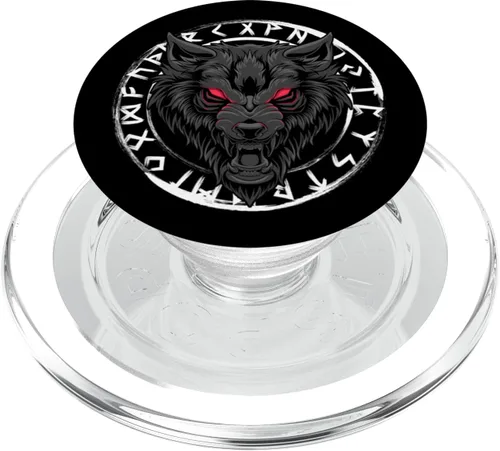 Miniatura 8 de Fenrir Viking Wolf - Mitolgy nórdica - Paganismo nórdico vikingo PopSockets intercambiables PopGrip