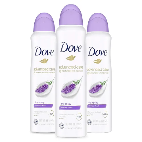 Miniatura 13 de Dove Advanced Care - Desodorante antitranspirante en aerosol Beauty Finish, 3 unidades para ayudar a reparar la barrera de la piel después