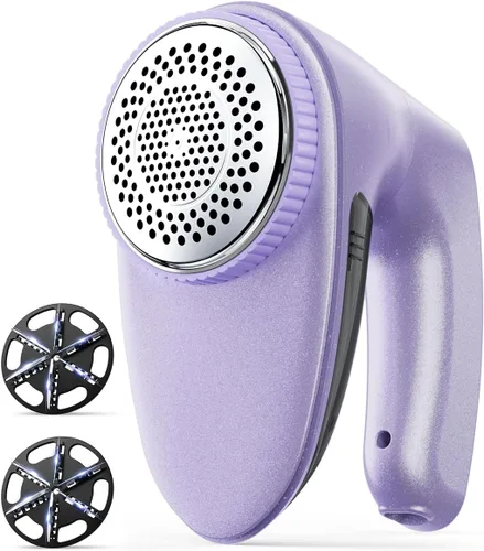 Miniatura 12 de Bymore Afeitadora de Tela y Quitapelusas para Ropa y Muebles, Removedor de Pelusa de Suéter de Servicio Pesado con Cabezal de Afeitado Grande de Gris