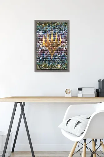 Miniatura 6 de Trends International Magic: The Gathering - Póster de collage de pared, 14.725 x 22.375 pulgadas, versión enmarcada de madera de granero