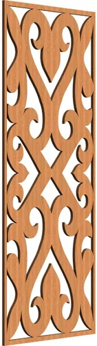 Miniatura 192 de Keene Paneles de pared decorativos de madera con calado, 9 3/8 pulgadas de ancho x 24 3/8 pulgadas de alto x 1/4 de alto, roble rojo rojo (Red Oak)