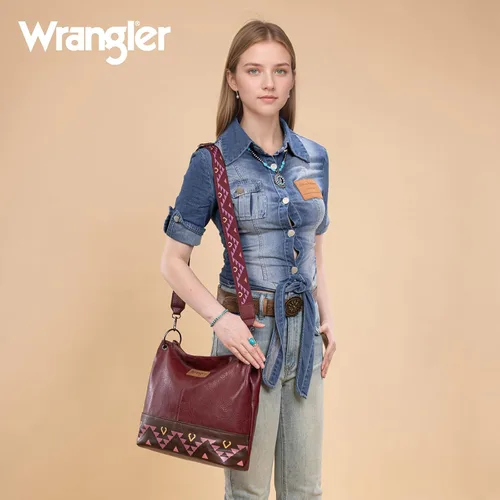 Miniatura 134 de Wrangler Hobo - Bolsas para mujer de cuero vegano con asa superior, bolsos de hombro y bolsos