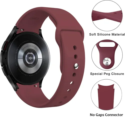 Miniatura 2 de Correas deportivas para Samsung Galaxy Watch 7/6/5/4/FE Band 1.575 in 1.732 in/Watch 6 Classic 1.850 in 1.693 in/Watch 4 Classic 1.811 in 1.654 in