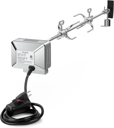 Stanbroil Hygrill - Kit de asador para todas las parrillas Hygrill de gas y carbón integradas de 4 quemadores, asadores con motor, varilla de
