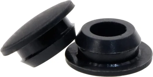 Miniatura 8 de ONLYKXY 5 piezas de silicona negra redonda tipo cierre a presión para muebles, tapones para orificios de muebles, tapa protectora (0.315 in)