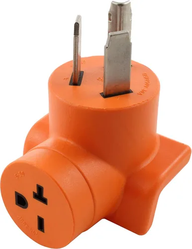 Miniatura 11 de AC WORKS Adaptador de salida de pared para secadora de 30 amperios y 3 clavijas (para bloqueo L6-30 30A 250V)