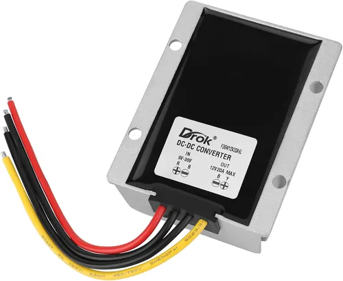 Miniatura 11 de DROK Boost Buck Convertidor de 9V-36V a 12V 3A 36W carcasa de aluminio impermeable auto elevador regulador de voltaje 12V V Transformador de voltios