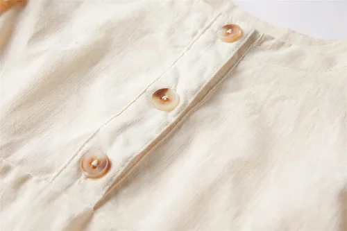 Miniatura 4 de Niyage Vestido sin mangas para niños pequeños, vestidos de fiesta casuales para niñas, de algodón, con lazo y lazo, vestido bohemio casual