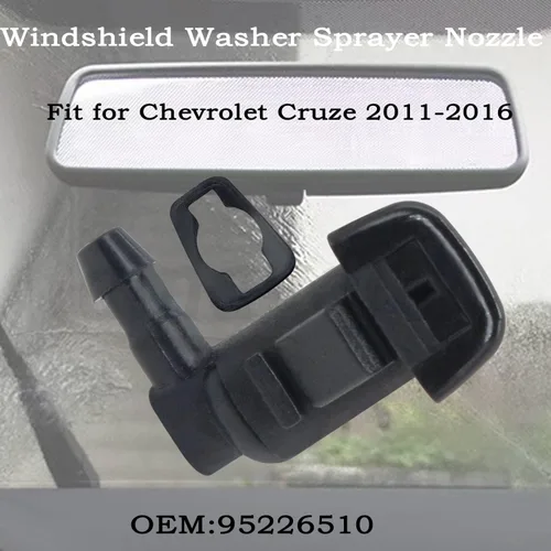 Miniatura 3 de Boquilla para limpiaparabrisas Accesorio de posventa para Chevrolet Cruze 2011-2016. OEM #: 95226510. (2 piezas)