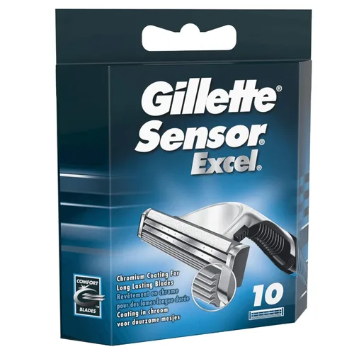 Miniatura 2 de Gillette Sensor Excel - Cuchillas de afeitar para hombre, paquete de 10 cuchillas