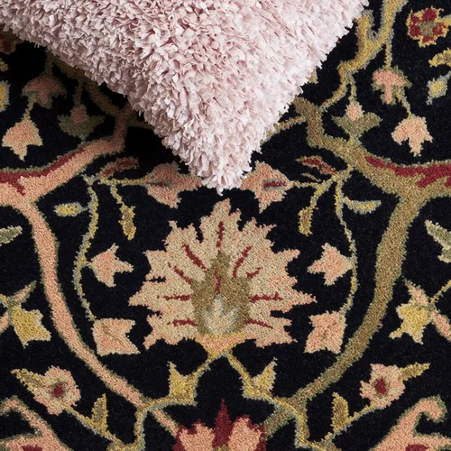 Miniatura 6 de SAFAVIEH colección Antiquity - Alfombra de pasillo, 2.3 x 10 pies, negra, hecha a mano, estilo tradicional oriental de lana, ideal para áreas