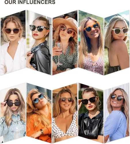 Miniatura 2 de SOJOS Gafas de sol polarizadas redondas para mujer, estilo de moda, protección UV, lentes de sol, SJ2175