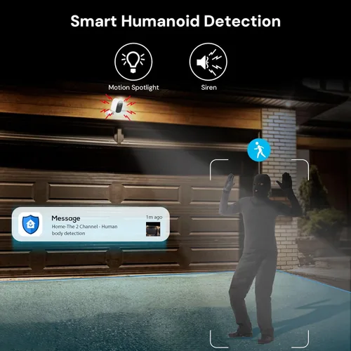 Miniatura 6 de yeewise Cámaras de seguridad solar WiFi6 inalámbricas para exteriores, sistema de seguridad para el hogar QHD 2K, kit de 4 cámaras, WiFi de 2.4 y 5