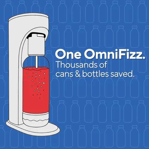 Miniatura 8 de Drinkmate OmniFizz - Máquina de transmisión de agua con gas y soda, carbonata cualquier bebida, kit de inicio, incluye un cartucho de CO2 de 60 L +