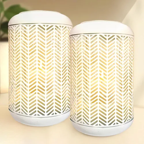 Miniatura 10 de Decozen Farol colgante para velas – Portavelas decorativo pequeño de metal negro para decoración del hogar, patio, comedor, sala de estar