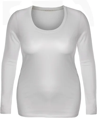 Miniatura 5 de Emmalise - Camiseta de manga larga para mujer, talla junior y grande, cuello rendondo básico