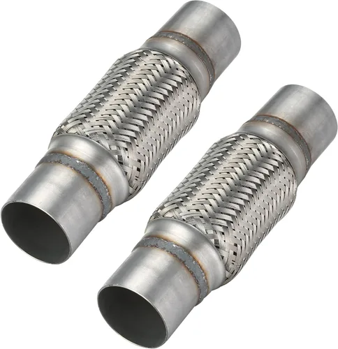 Miniatura 21 de Tubo flexible de escape, tubo flexible de escape resistente de acero inoxidable de 2 x 4 pulgadas, tubo flexible de escape de doble trenza, longitud