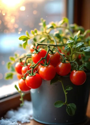 Semillas de bonsái de tomate de interior 30+ semillas para plantar tomate enano de interior variedad de tomate autopolinizador
