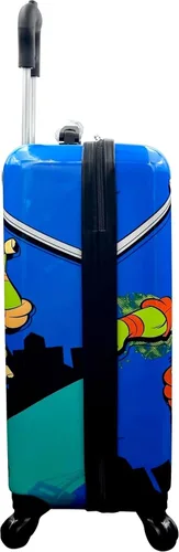 Miniatura 4 de Fast Forward Maleta de mano ligera con licencia para niños, de lado duro, de 20 pulgadas, Multi colorido, Tortugas Ninja