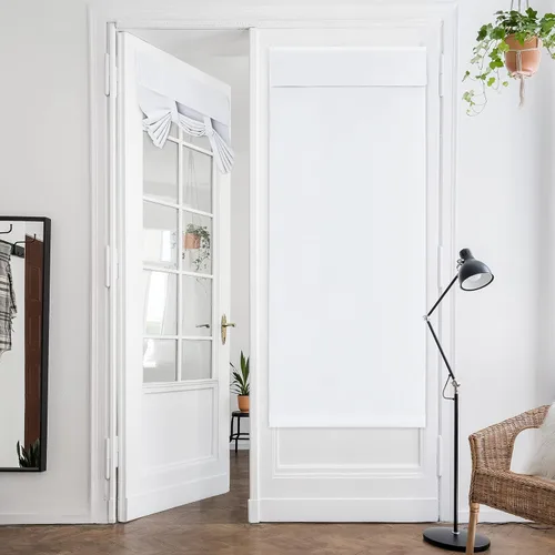 Miniatura 35 de HOMEIDEAS Cortinas Opacas para Aula para Puerta Principal, Cubierta de Ventana de Puerta de Aula, Persianas de Privacidad con Aislamiento Térmico