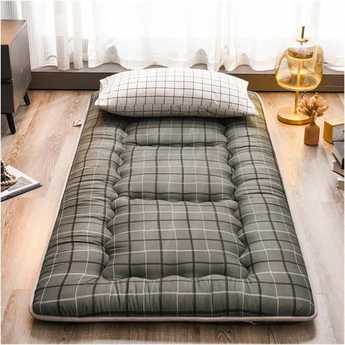 Miniatura 7 de Colchón de futón japonés, colchón plegable, portátil, enrollable, tapete de viaje para dormir, tatami, tumbona para el suelo, cama de invitados