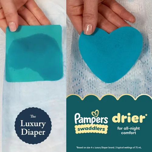 Miniatura 6 de Pañales Pampers Swaddlers, Talla 1 (8-14 libras), 198 unidades, absorbentes, mantiene al bebé seco y cómodo, pañal desechable seguro para la piel