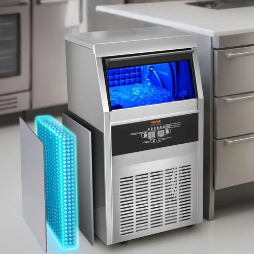 Miniatura 8 de VEVOR Máquina comercial para hacer hielo, máquina de hielo de 90 libras/24 horas con capacidad de almacenamiento de 22 libras, 40 cubitos de hielo