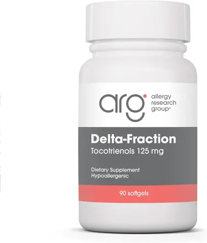 Allergy Research Group - Delta-Fraction Tocotrienoles 125 mg - Vitamina E, Corazón/Cerebro - 90 cápsulas blandas
