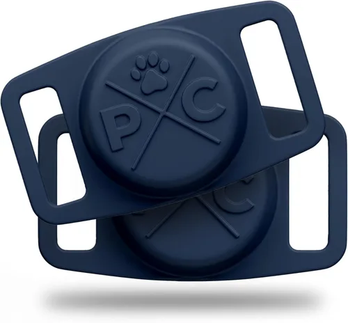 Miniatura 11 de Pup Culture Soporte de AirTag para collar de perro, para rastreador de perros GPS, para Apple iPhone, para perros y gatos Naranja