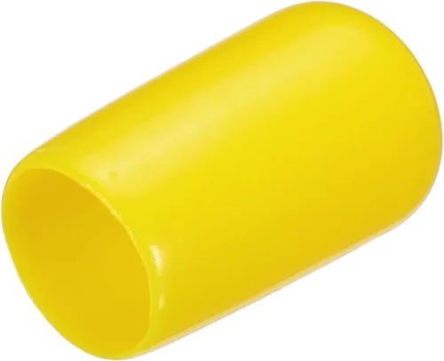Miniatura 93 de uxcell 25 tapas de goma de 0.787 in de vinilo de identificación redonda tapa tapa de rosca de tornillo protectores negro