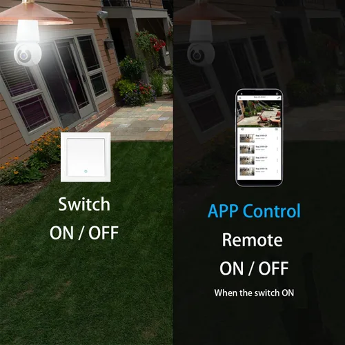 Miniatura 3 de Cámara de seguridad WiFi para interiores y exteriores con enchufe, detección humana AI, vista en vivo, visión nocturna a color, audio de 2 vías