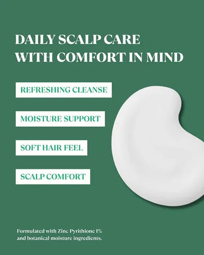 Miniatura 4 de Champú de psoriasis para cuero cabelludo seco y con picazón, piritiona de zinc al 1% con romero, aloe y ácido hialurónico, cuidado diario del cuero