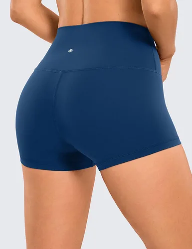 Miniatura 84 de CRZ YOGA Butterluxe - Pantalones cortos de ciclismo de cintura alta para mujer, 2.5 pulgadas, yoga, entrenamiento, elastano, correr, voleibol