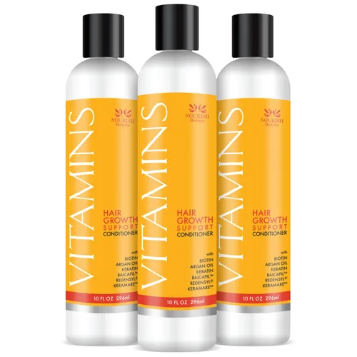 Miniatura 12 de Acondicionador para pérdida del cabello VITAMINS de Nourish Beaute, resultados potentes con bicapil patentado, suministro para 2+ meses