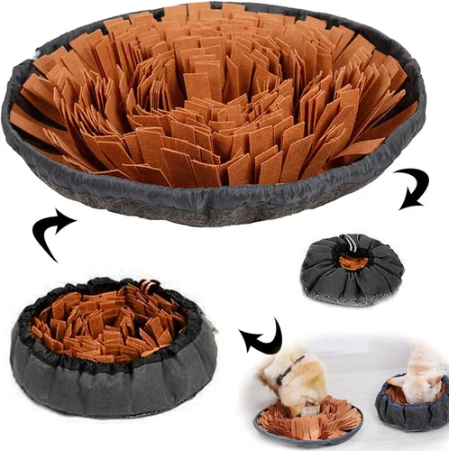 Miniatura 9 de AWOOF Alfombrilla para olfatear mascotas para perros, juego interactivo de alimentación para el aburrimiento, fomenta las habilidades naturales
