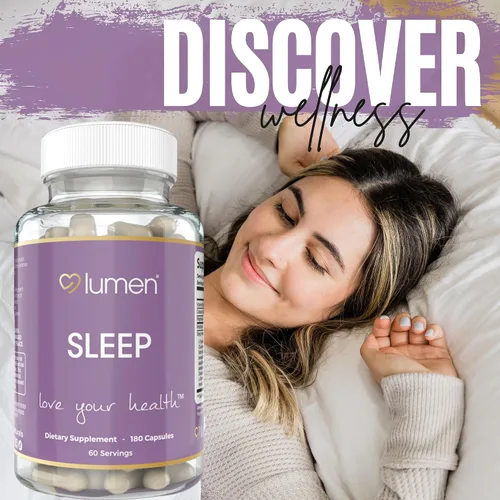 Miniatura 7 de Lumen Naturals - Sueño natural para adultos - Suplemento de hierbas con melatonina, raíz de valeriana, magnesio - Apoyo para dormir profundo
