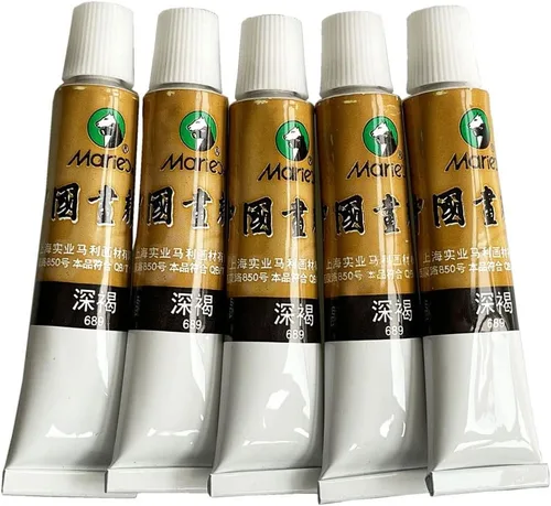 Miniatura 9 de Easyou Dibujo de acuarela de tubos de color de pintura china de gran tamaño de Marie's 0.4 fl oz* 5pcs No. 302 Scarlet