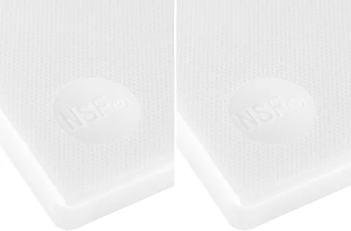 Miniatura 12 de CURTA Paquete de 2 tablas de cortar verdes para cocina, 20 x 14 x 0.5 pulgadas, tabla de cortar comercial de plástico codificado con superficie