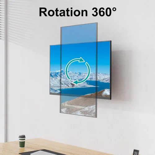Miniatura 5 de MOUNT PRO Soporte de pared para monitor para pantallas curvadas planas de 35 pulgadas/26.4 libras, brazo de monitor único de alta resistencia