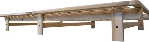 Miniatura 3 de KD Frames Ekko - Cama de plataforma - Marco de cama individual - Marco de cama de madera sin terminar - Cama natural minimalista - Diseño de cama