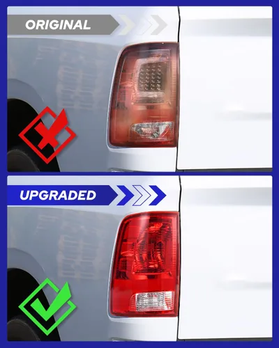 Miniatura 6 de AUTOONE Actualizado para Dodge RAM Ensamble de Luces Traseras, Ensamble de Faro Trasero Compatible con 2009-2018 Dodge RAM Pickup Trasero Original