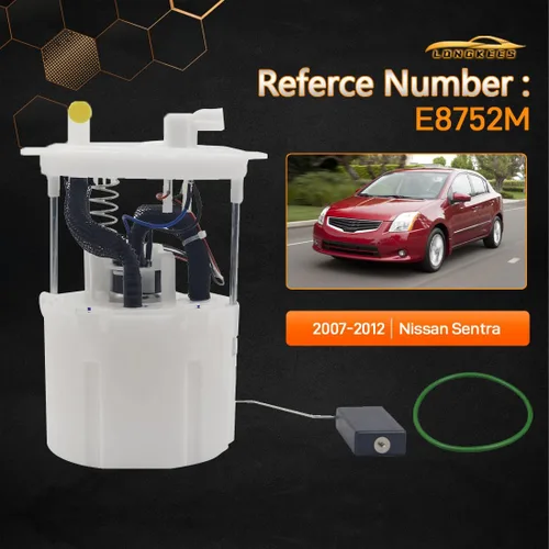 Miniatura 2 de Conjunto de bomba de combustible eléctrica COMPATIBLE CON Nissan Sentra 2007–2012 – con unidad de envío de combustible – Reemplaza OE# E8752M